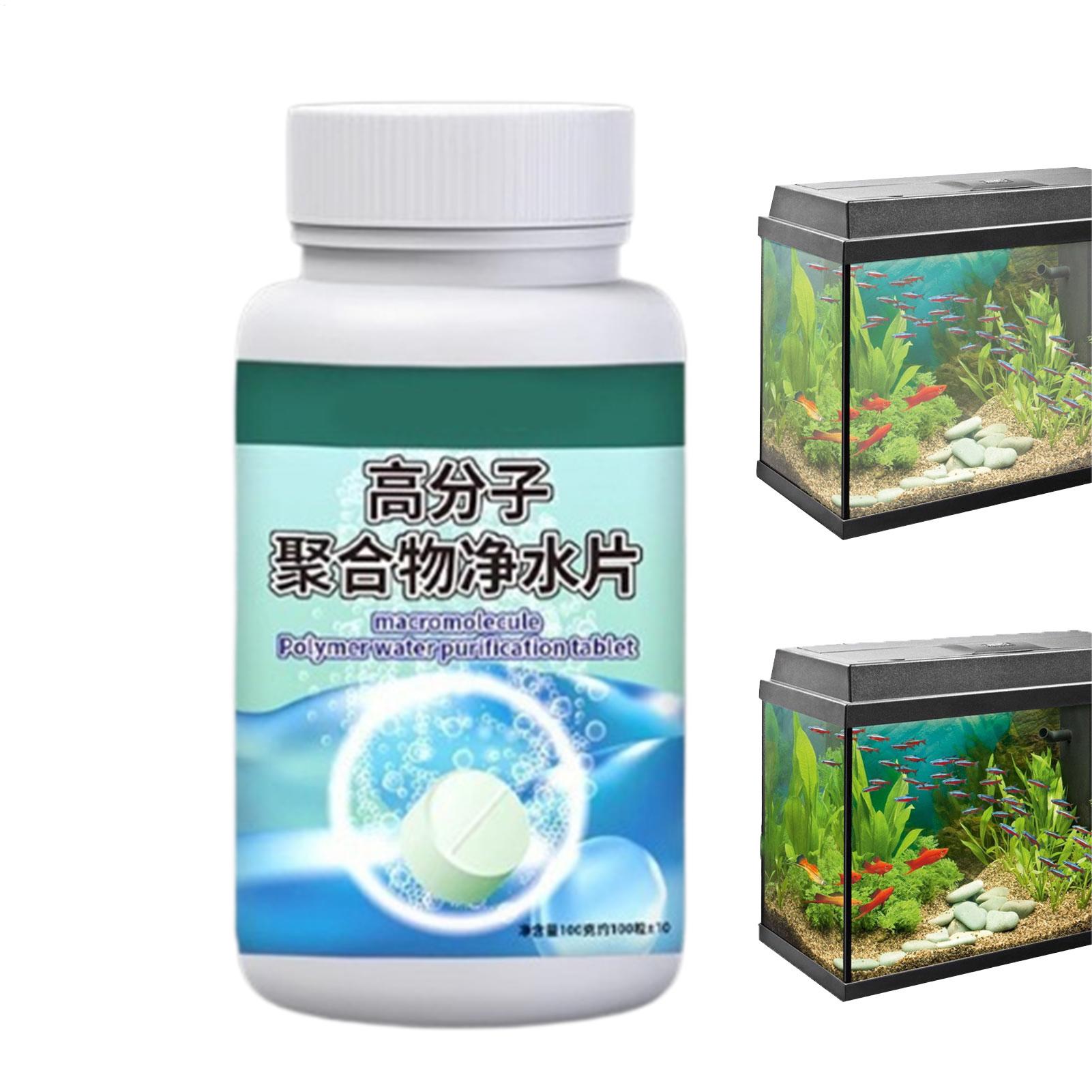 Aquarium Liquid Carbon - ยาเม็ดกำจัดตะไคร่น้ำในตู้ปลา ยาทำความสะอาดน้ำ สำหรับน้ำพุ ปลากัด กุ้ง เต่า