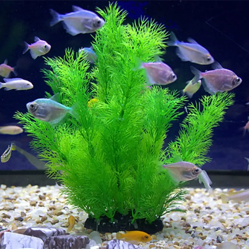 Aquarium Plant Substrate - ประดิษฐ์ Aquarium Decor พืชใต้น้ําหญ้าน้ําพืชพลาสติกน้ําสําหรับถังปลาตกแต่งตู้ปลา