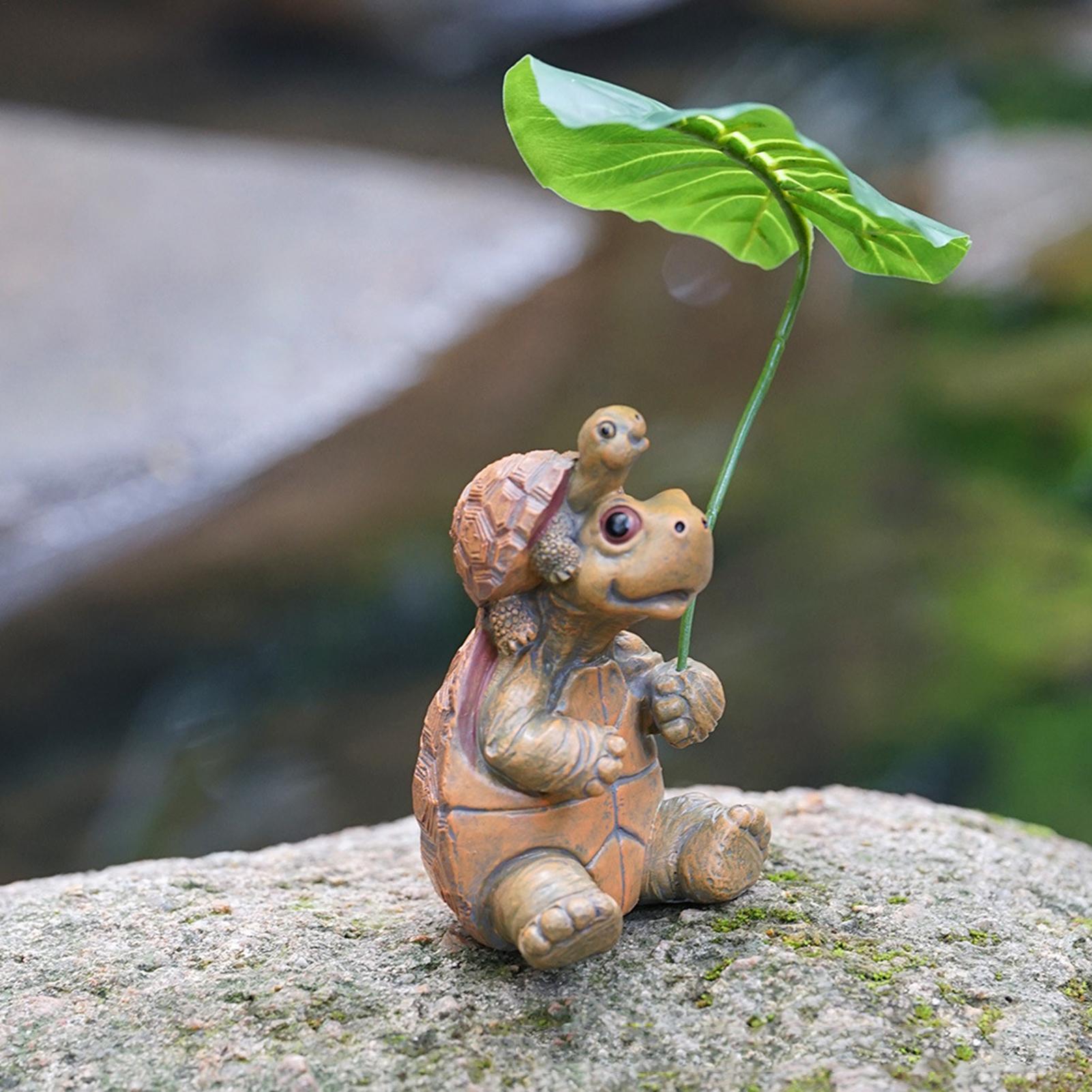 Plant Aquarium Pot - ตุ๊กตาเต่าตกแต่งตู้ปลา รูปปั้นเต่าทะเล เรซิ่น สำหรับตู้ปลา ตู้เลี้ยงสัตว์ กระถางต้นไม้