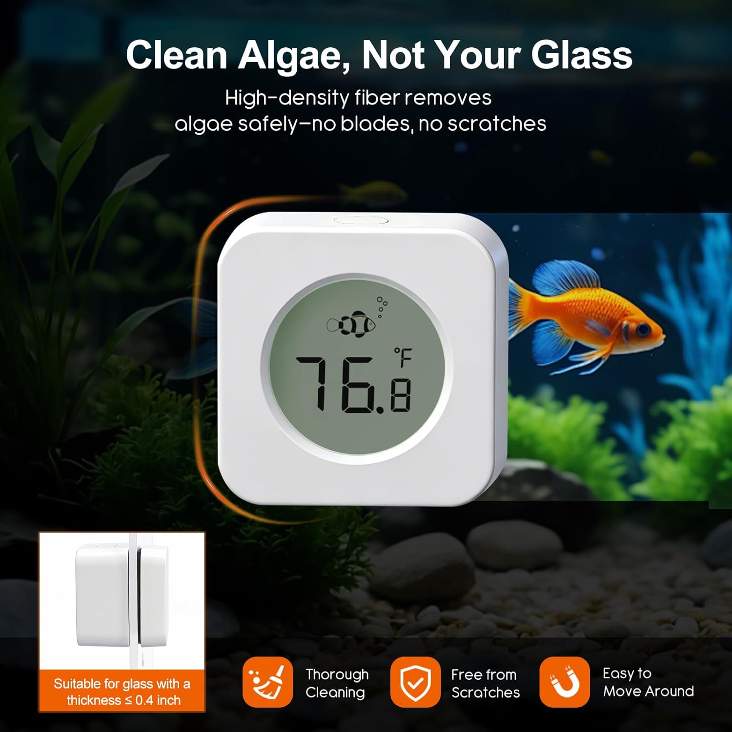 เครื่องทำความสะอาดตู้ปลาแบบแม่ - Planted Aquarium Cleaning บทวิจารณ์และราคา