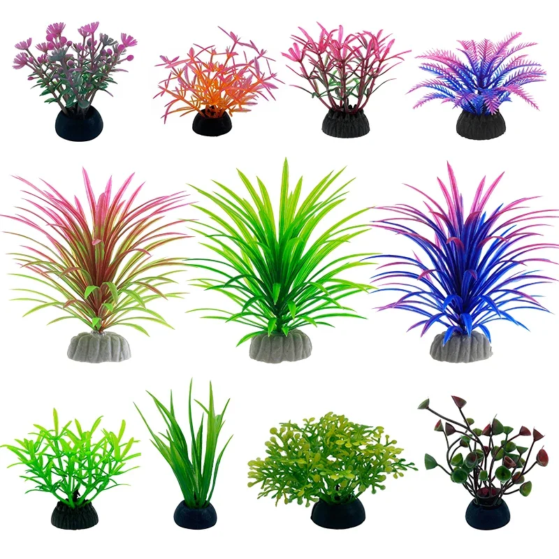 PVC Aquarium ตกแต่งจําลองประดิ - Aquarium Plants Live บทวิจารณ์และราคา