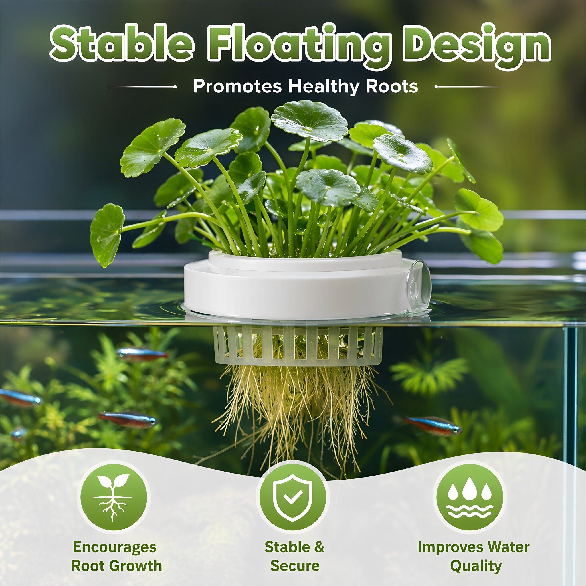 4 ชิ้น ตะกร้าปลูกพืชน้ำลอยน้ำ  - Planted Tank บทวิจารณ์และราคา